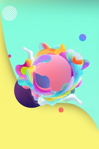 创意合成液态抽象