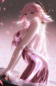 《原神》八重神子8k手机壁纸