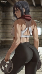 《进击的巨人》三笠·阿克曼2k手机壁纸