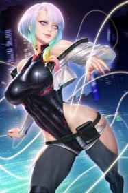 《赛博浪客》露西2k手机壁纸