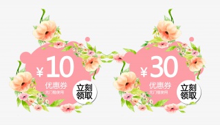 店铺优惠券png