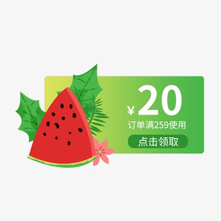 淘宝电商简约个性优惠券20