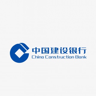 蓝色中国建设银行LOGO图标