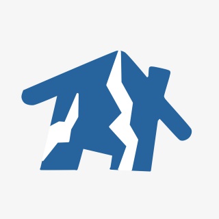 倒塌房子图标