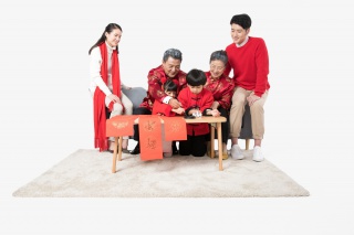 新年家庭写春联