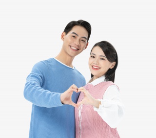 情侣比心