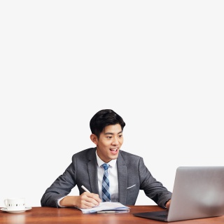 商务男性工作办公