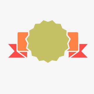 彩带标签边框装饰电商