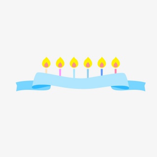 蜡烛生日电商装饰标签边框