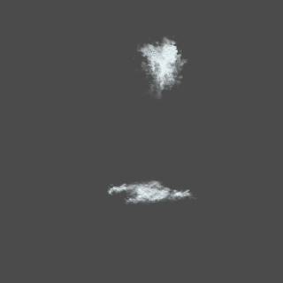 白色天气云朵免抠