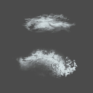 白色天气云朵免抠
