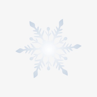 蓝色创意艺术卡通手绘雪花图案png元素