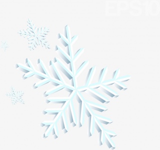 冬季雪花png元素