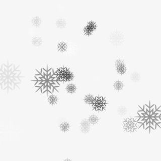 洁白雪花蓝色雪花元素