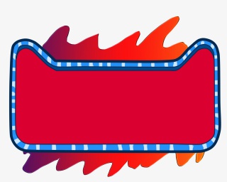 火爆标签边框插画
