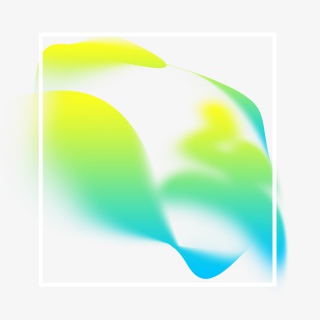 流体炫彩不规则图形边框png