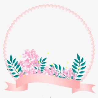 黄色小花手绘叶子植物藤蔓