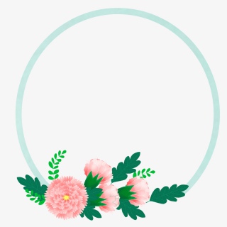 母亲节粉色康乃馨花朵边框