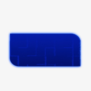 科技朋克简约蓝色发光免扣元素边框