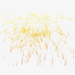 黄色光效PSD透明底