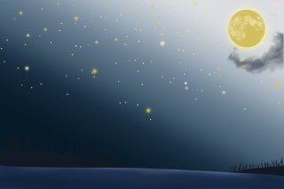 月亮星空光效