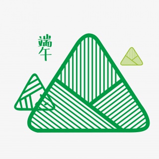 清新端午吃粽子矢量粽子设计