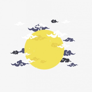 中秋节中秋月亮免抠矢量图