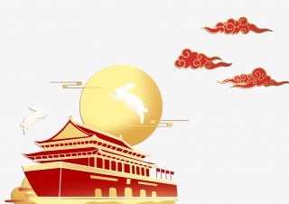 国庆节天安门剪纸
