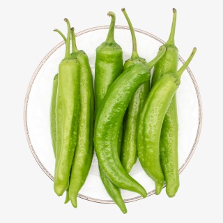 一盘青椒蔬菜