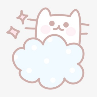 云朵小猫素材