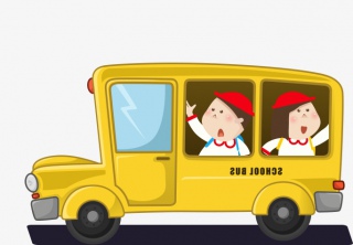 橙色卡通车
