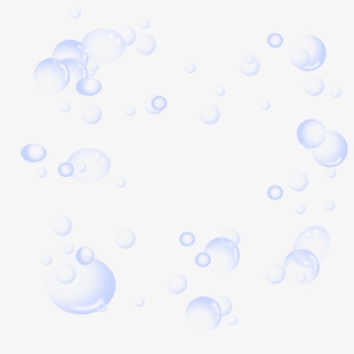 蓝色漂浮透明装饰卡通手绘气泡元素