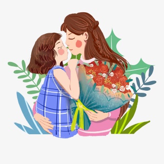 母亲节彩绘装饰图