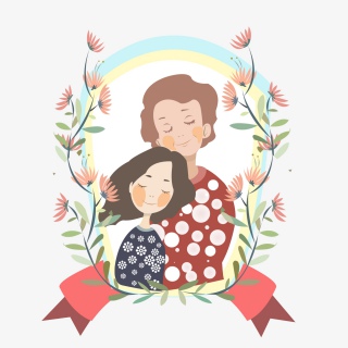 母亲节手绘设计插图下载
