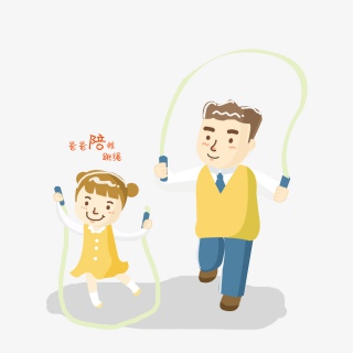 温馨父亲节卡通设计素材