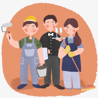 劳动节劳动人民热爱工作敬业