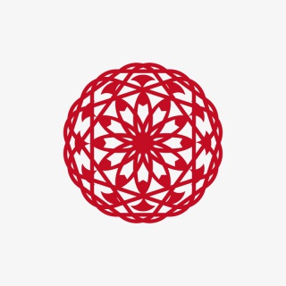 中国风剪纸花边图案素材