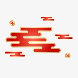 红金云纹