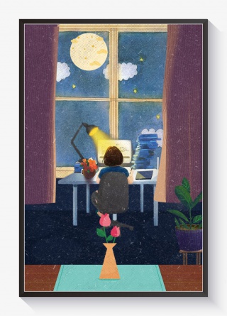 插画手绘简约毕业季