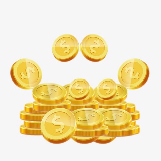 一堆金币