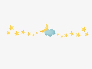 可爱星星月亮分割线