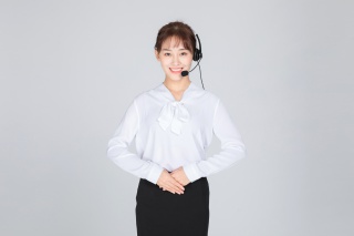 微笑的客服代表美女