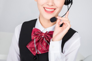 客服美女特写