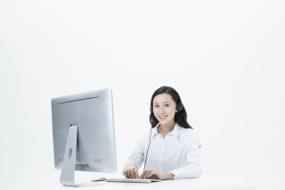 商务女性客服形象