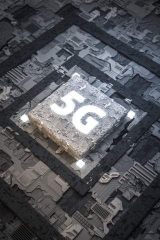 5G科技质感科幻C4D背景