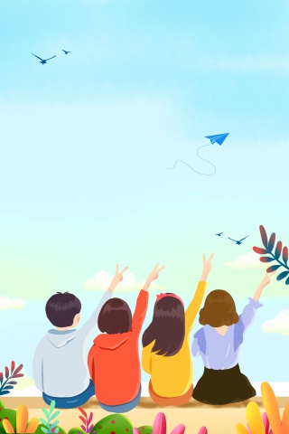 毕业季毕业旅行旅游背景模板