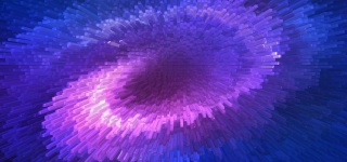 3D抽象柱状背景banner