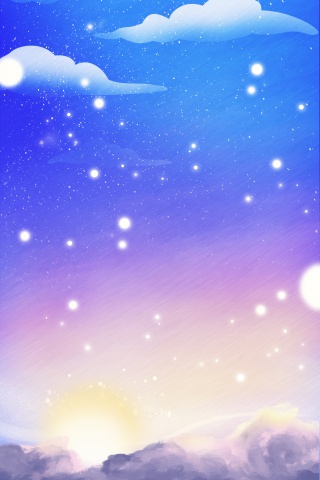 浪漫星空云层背景