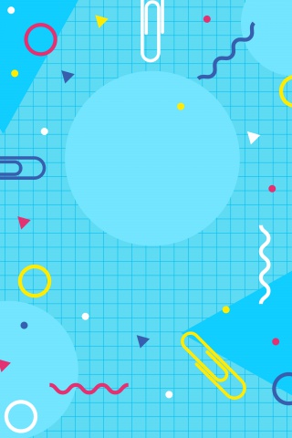 抽象图形简约学习海报背景