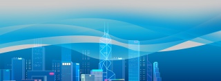 商务科技城市蓝色banner